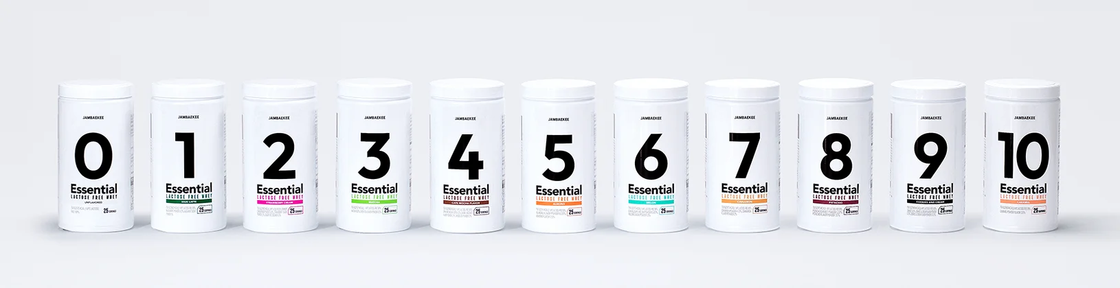 JAMBAEKEE Essential 无乳糖乳清蛋白 0到10号